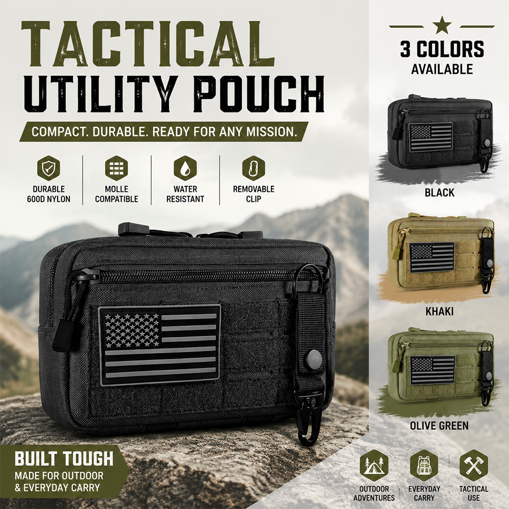 Edc Carry Bag - Tactical Molle EDC Pouch Outdoor First