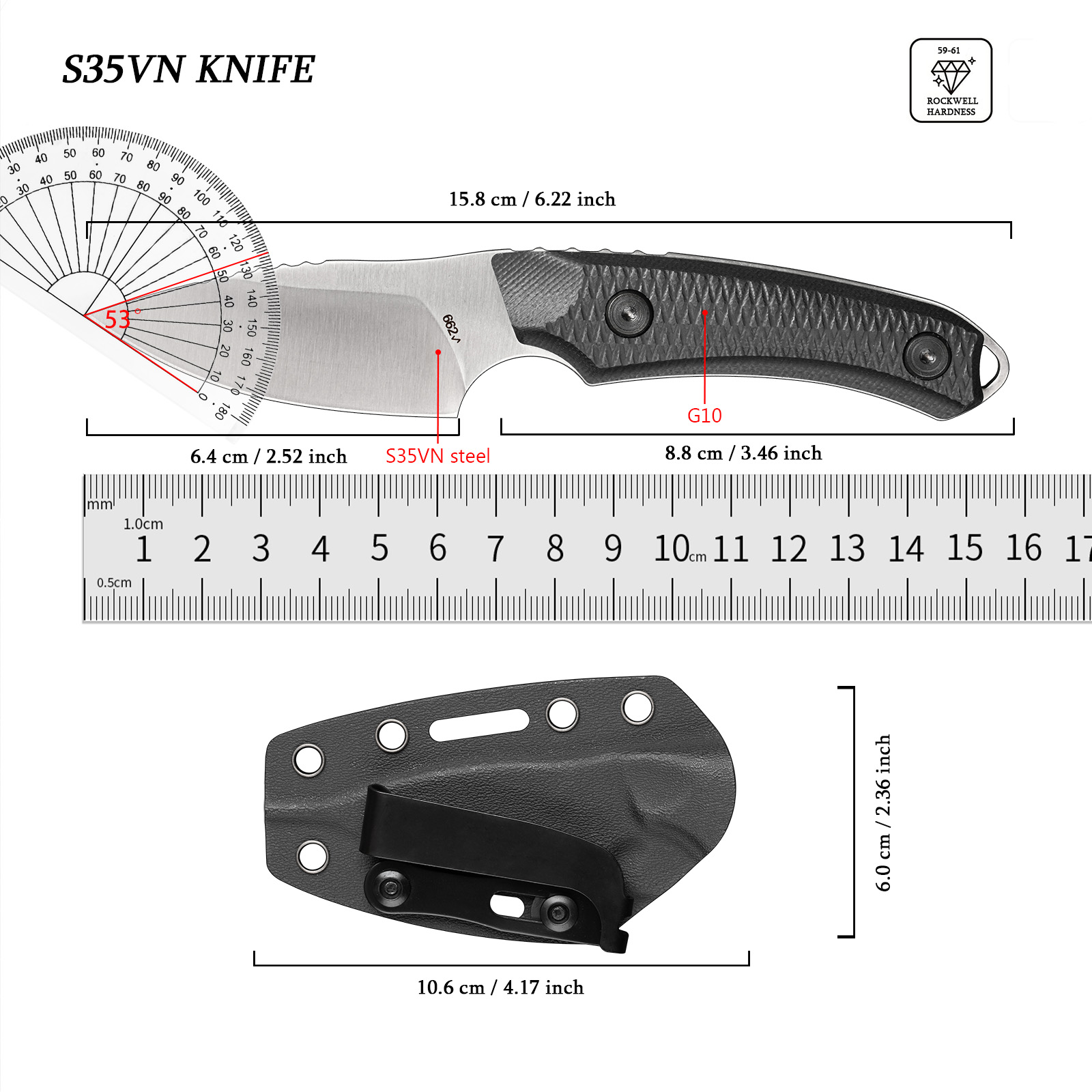 EDC Outdoor Multitool Portable - Edc Fixed Blade Deep Carry recensione e prezzo