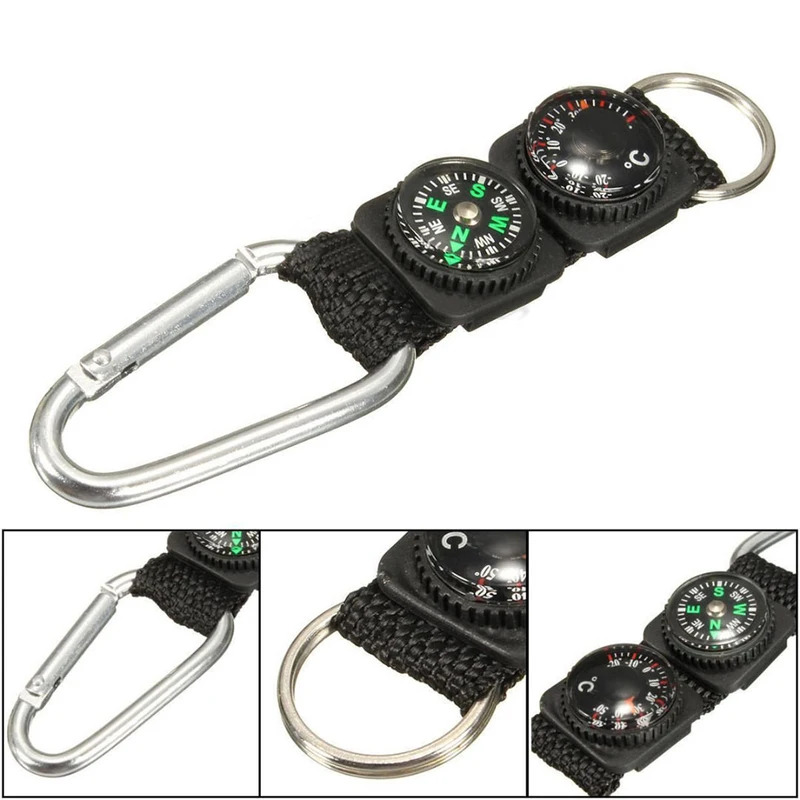 1pc Universal Multifunction 3  - Compass Keychain Mini recensione e prezzo