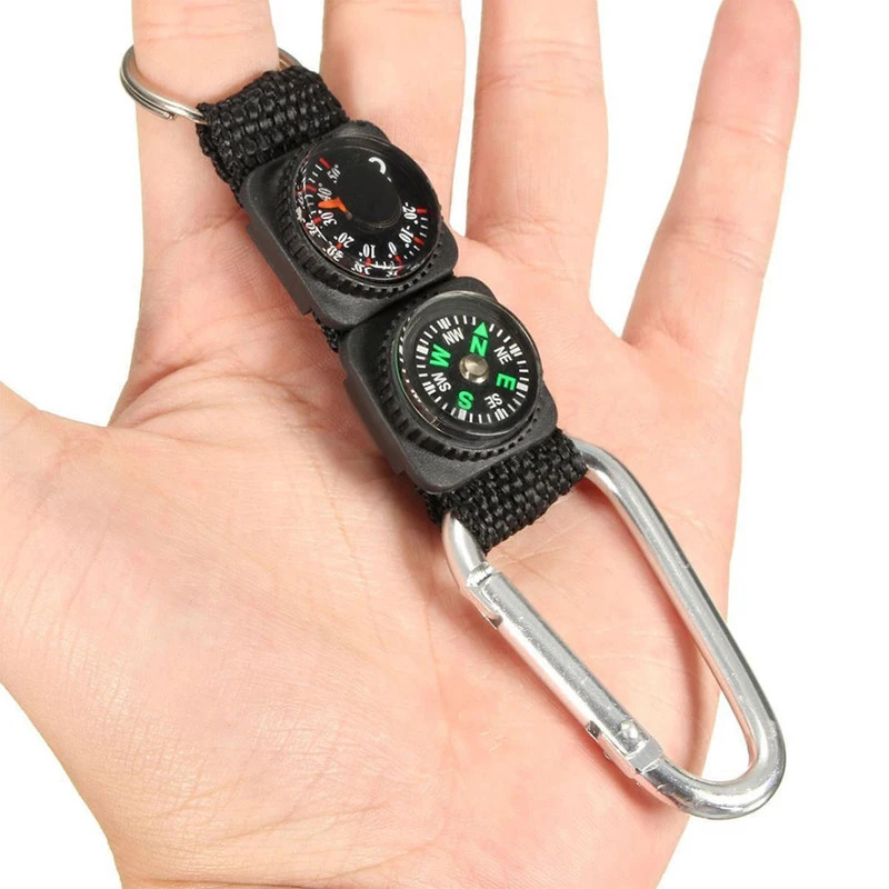 1pc Universal Multifunction 3  - Compass Keychain Mini recensione e prezzo