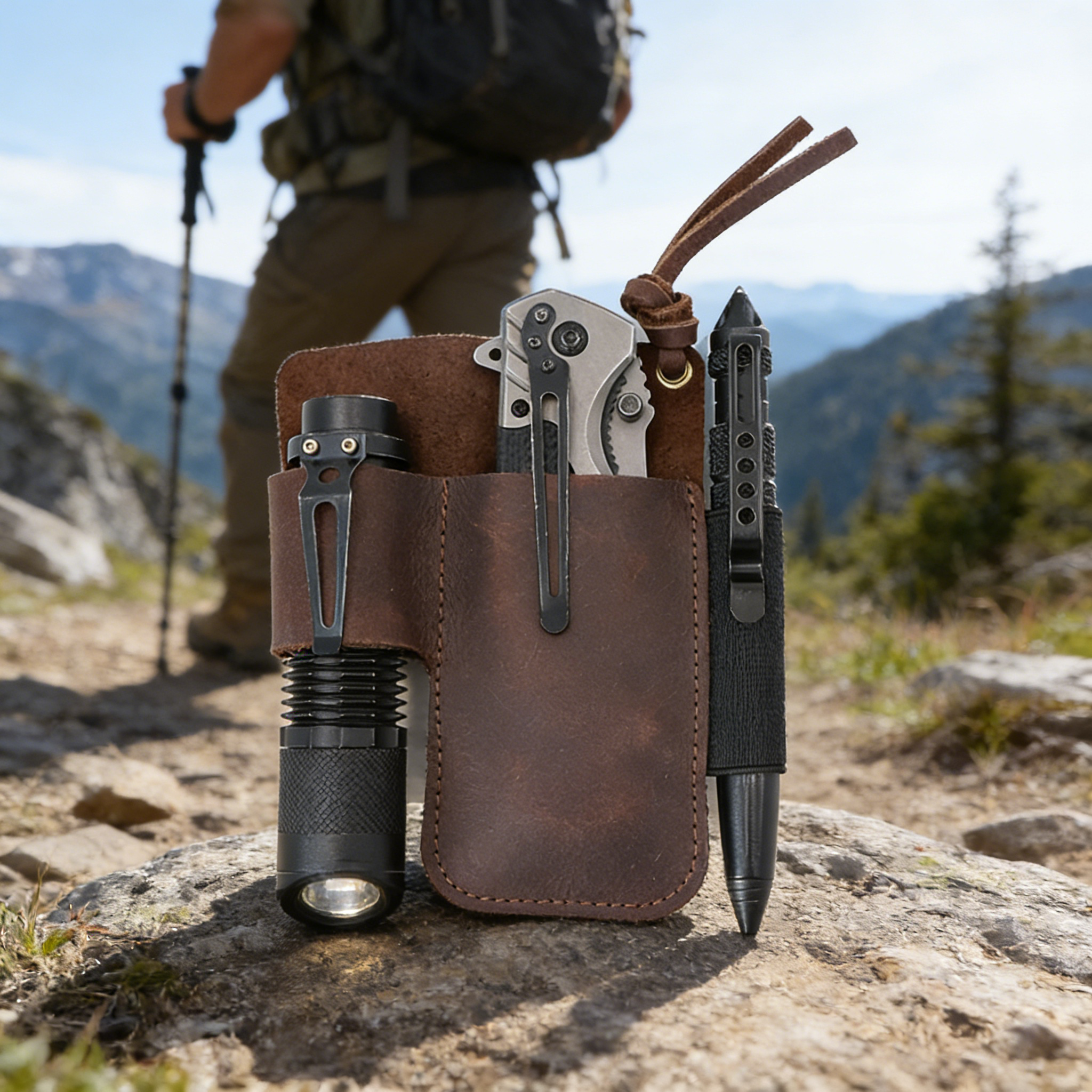 EDC Leather Flashlight Tool Ho - Edc Carry Belt recensione e prezzo