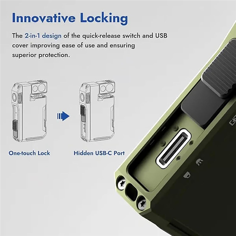 AT51-2Pcs EDC Flashlight With  - Edc Daily Carry recensione e prezzo