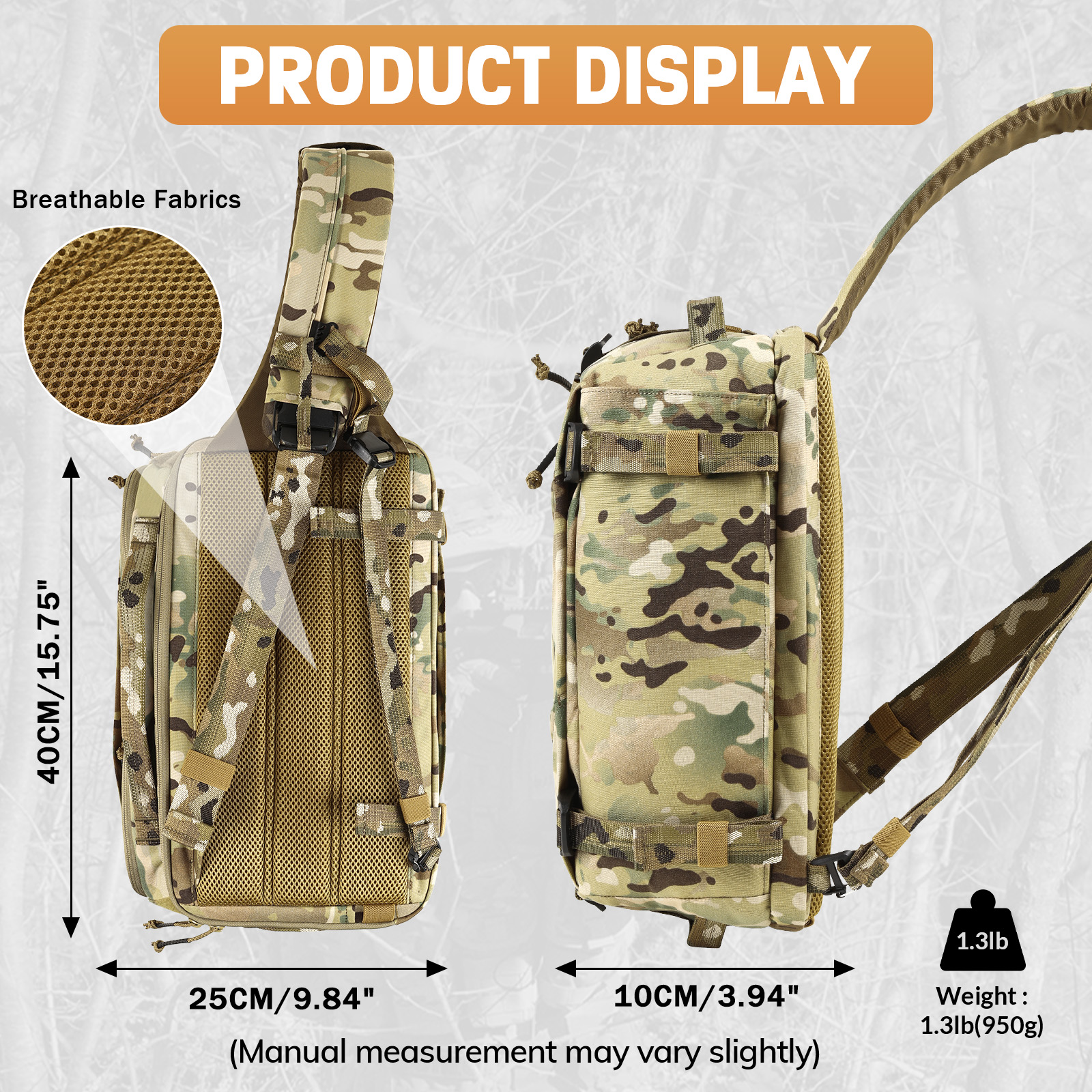 VOTAGOO 13L Tactical Sling Bag - Edc Concealed Carry Bag recensione e prezzo