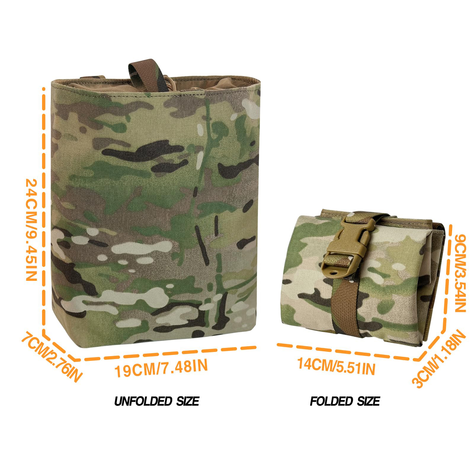 New Molle Folding Dump Drop Ma - Edc Deep Carry recensione e prezzo