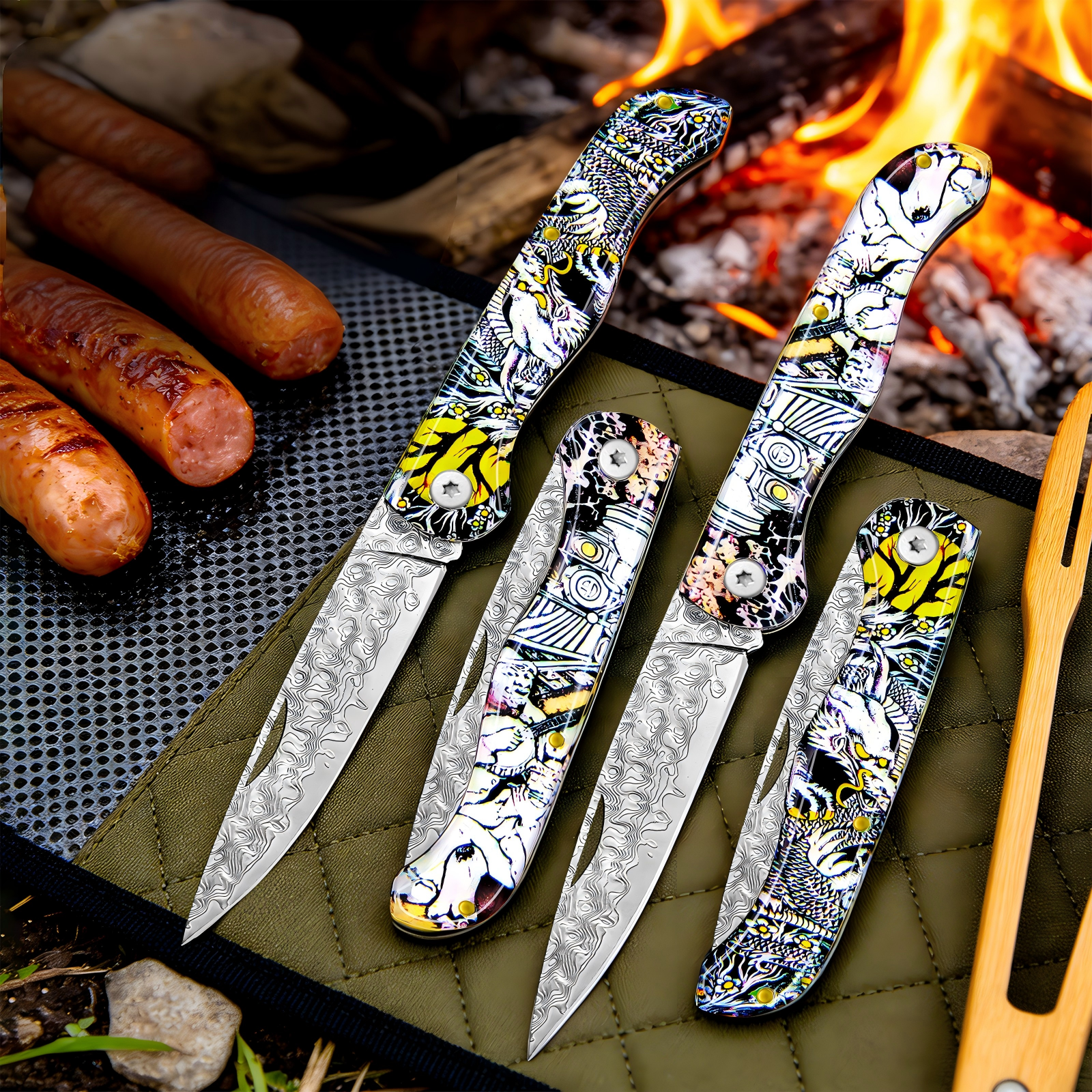 Day Damascus pattern folding p - Edc Day Carry recensione e prezzo