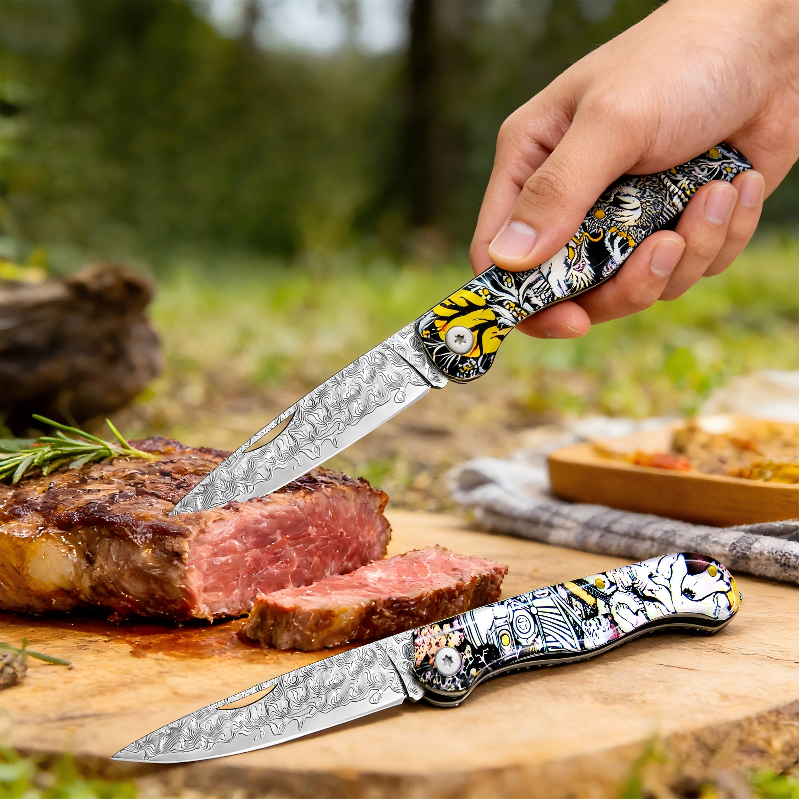 Day Damascus pattern folding p - Edc Day Carry recensione e prezzo