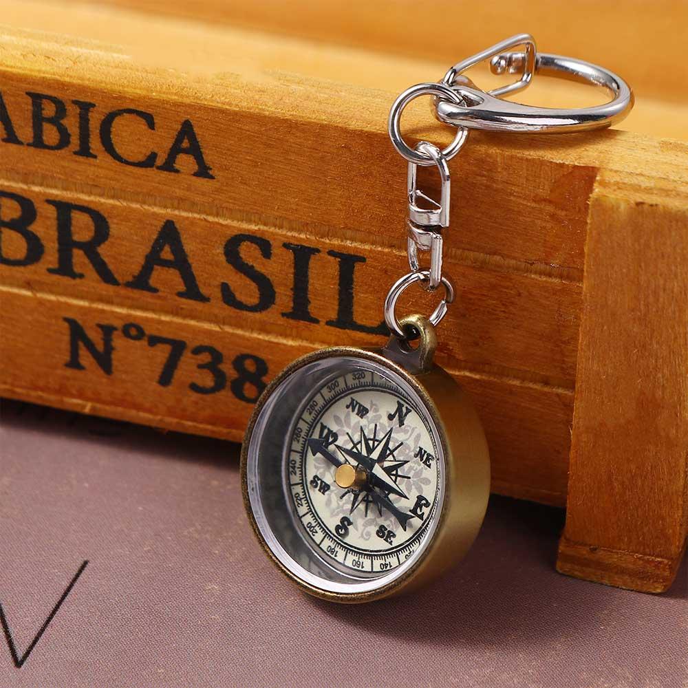1 PCS Keychain Zinc Alloy Vint - Compass Keychain Mini recensione e prezzo