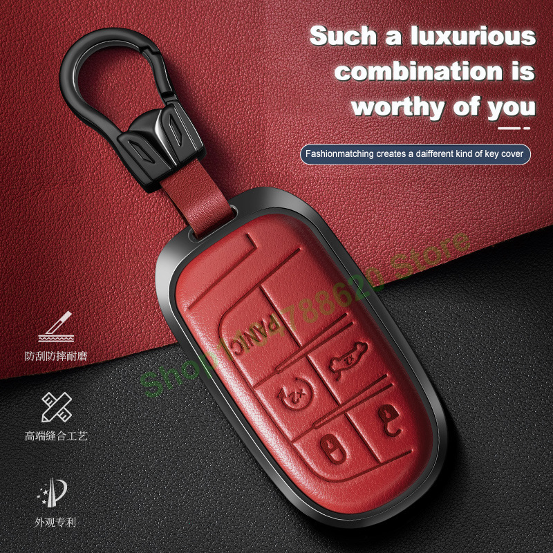 Metal Leather Car Remote Key C - Compass Keychain Mini recensione e prezzo
