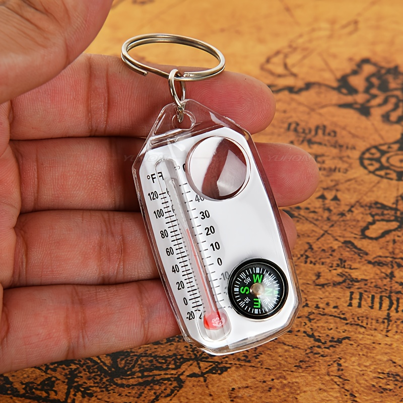 3 in 1 Keychain Compass Portab - Compass Keychain Mini recensione e prezzo