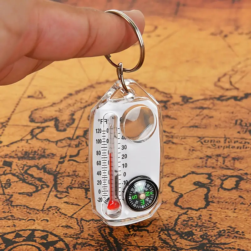 3 in 1 Keychain Compass Portab - Compass Keychain Mini recensione e prezzo