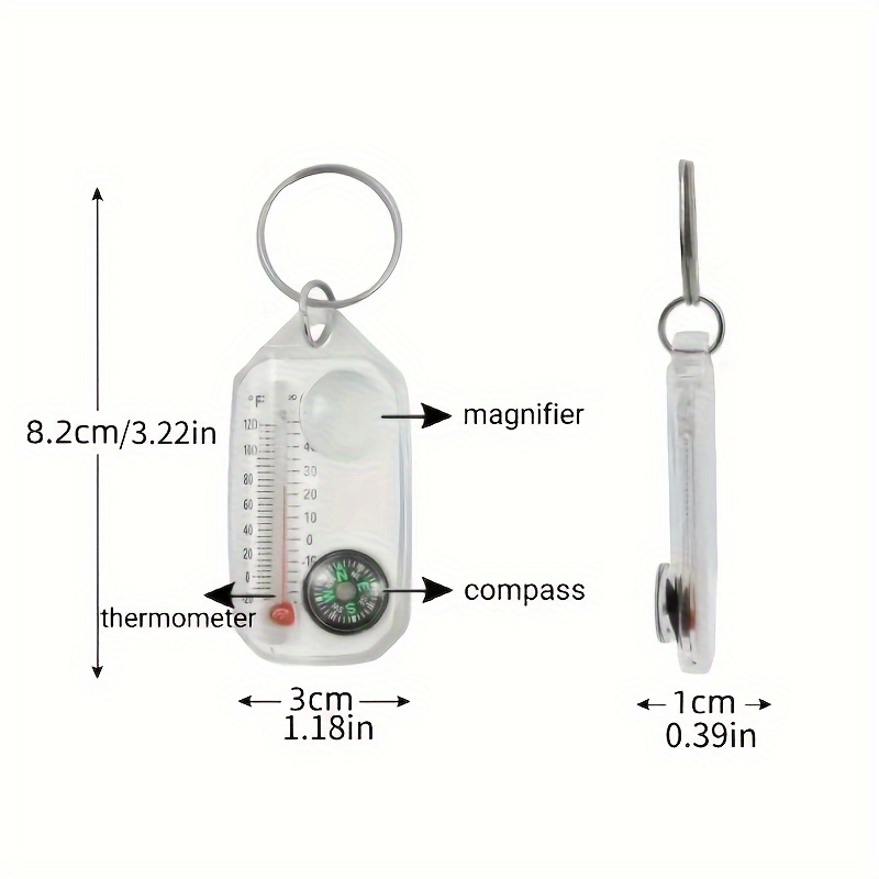 3 in 1 Keychain Compass Portab - Compass Keychain Mini recensione e prezzo