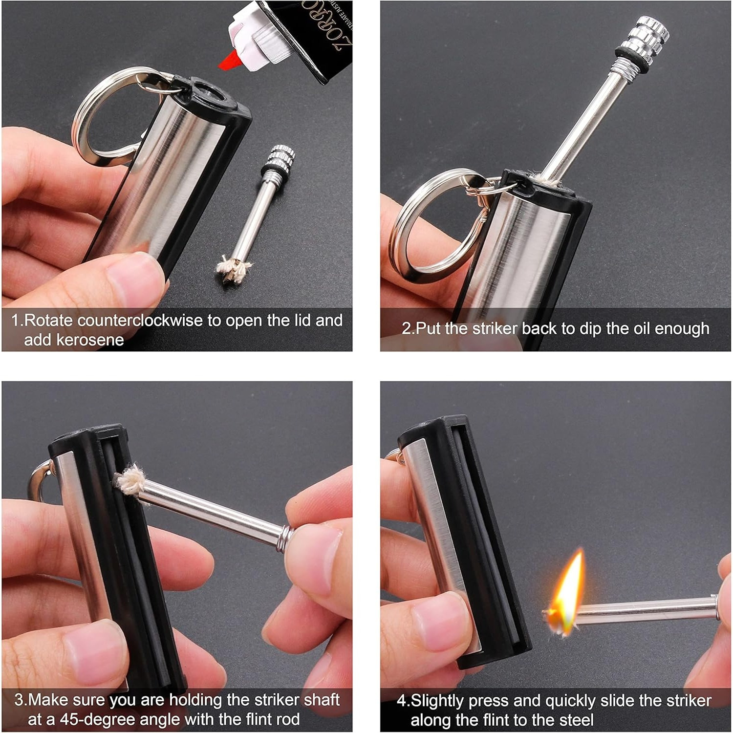 1-5-pack Magnesium flint set,  - Ferro Rod Striker recensione e prezzo