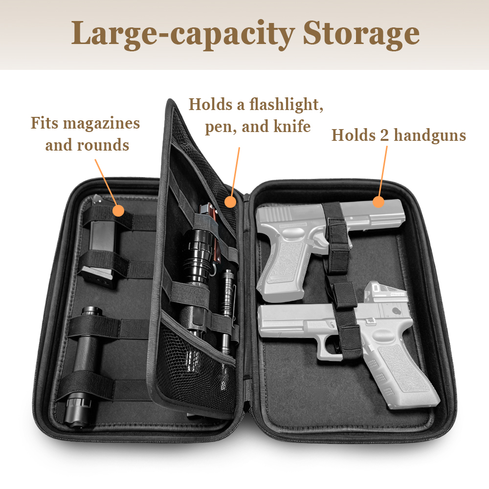Tactical Pistol Gun Case Dual  - Edc Concealed Carry Bag recensione e prezzo