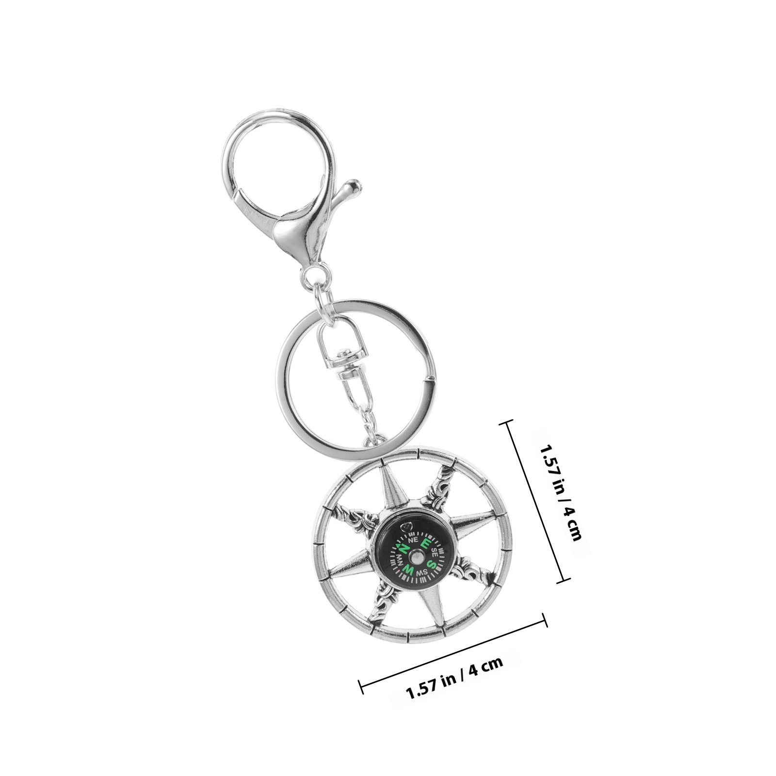 Mini Compass Keychain Metal Ru - Compass Keychain Mini recensione e prezzo