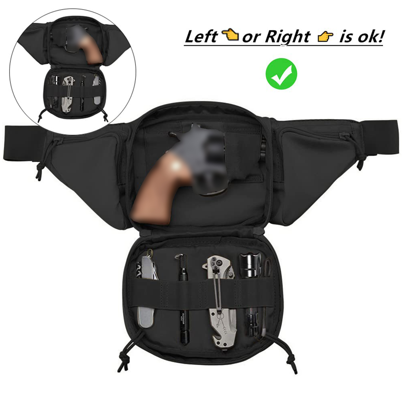Tactical Fanny Pack Gun Holste - Edc Concealed Carry Bag recensione e prezzo