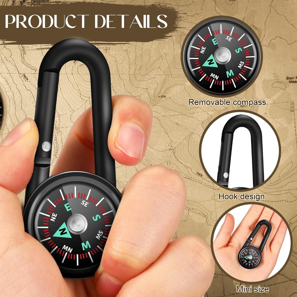 6-50 Pcs Mini Magnetic Compass - Compass Keychain Mini recensione e prezzo