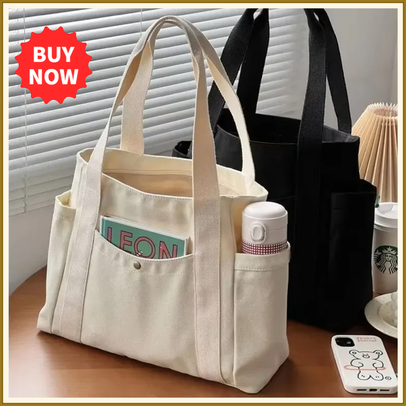 Large Capacity Canvas Tote Bag - Edc Carry Bag recensione e prezzo