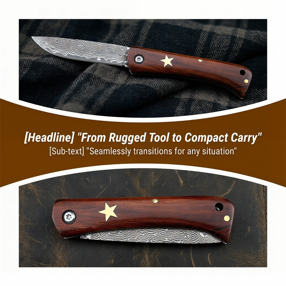 Compact Outdoor Survival Damas - Edc Fixed Blade Deep Carry recensione e prezzo