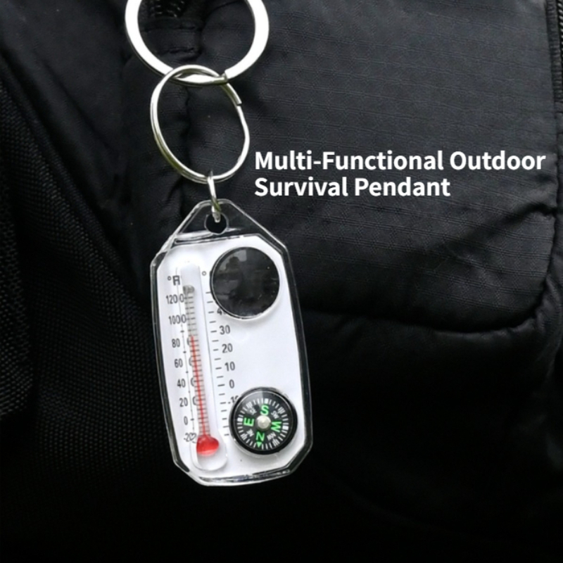 Mini Outdoor Survival Keychain - Compass Keychain Mini recensione e prezzo