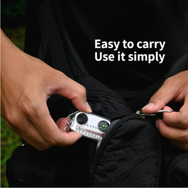 Mini Outdoor Survival Keychain - Compass Keychain Mini recensione e prezzo
